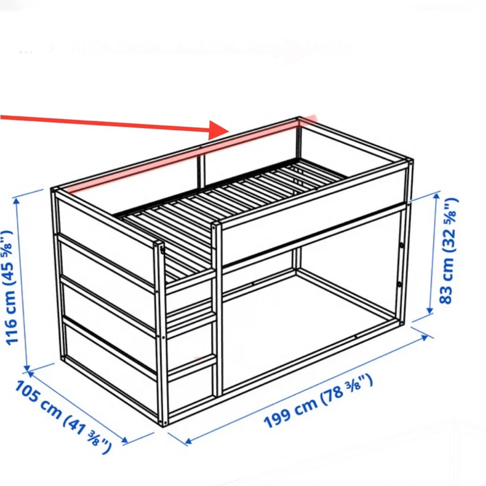 IKEA KURA bed Replacement part